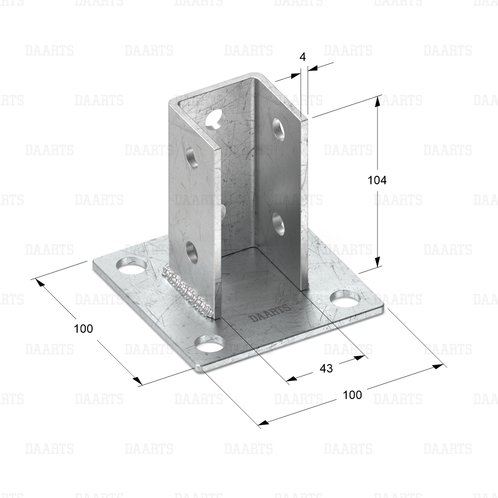 с размерами Фланец седельный DS MQL 21x72